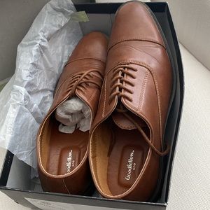Men's Ford Cap Toe Dress Shoes - Goodfellow & Co Brown 11.5